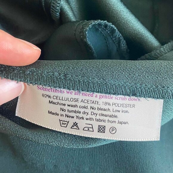 MM LaFleur Kelly Green Shift Midi Dress Size 8 Career Workwear Professional - Picture 5 of 9